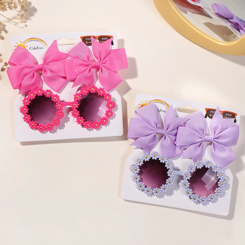 3Pcs/set Hairclips Sunglasses