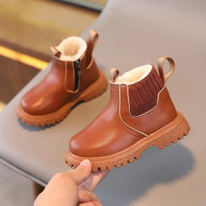 Boys Girls Casual Ankle Boots