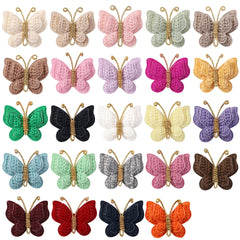 Girls' Butterfly Hair Clips, 20-Pack Assorted Colors