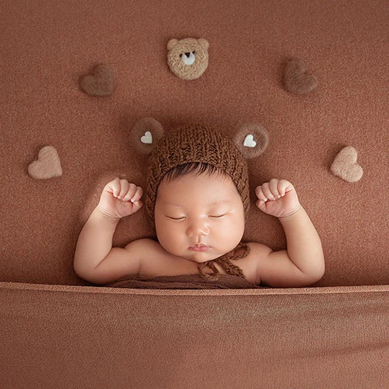 5Pcs Baby Wool Felt Stars Photography Accessories - PAMU8