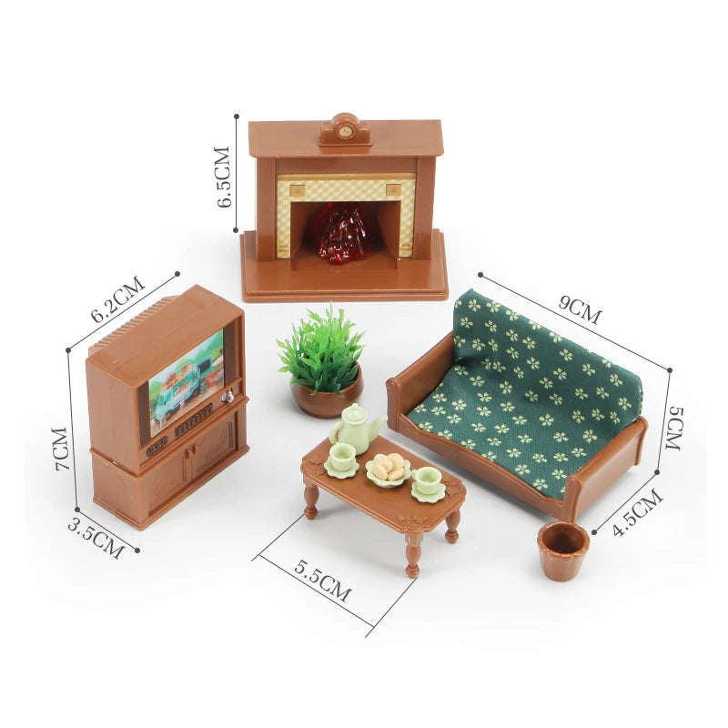 Miniature Furniture Doll Toys Set