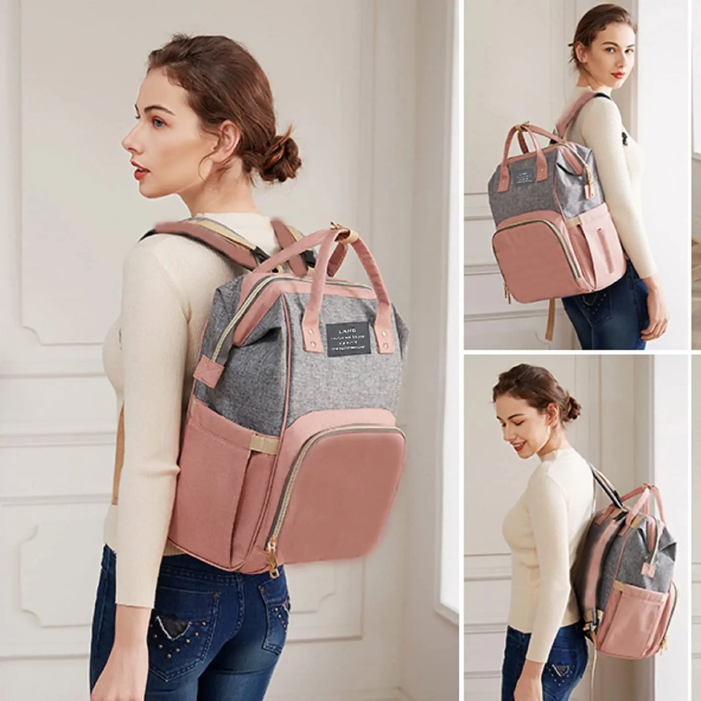 Backpack with Crib Bed & Diaper Bag