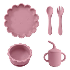Baby Feeding Plate Set, 5-Piece Toddler Dinnerware