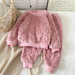 Flannel Thermal Pajama Set