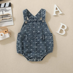 Baby Girl Denim Romper