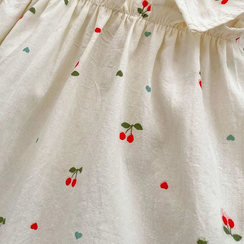 Cherry Girls Bow Jumpsuit