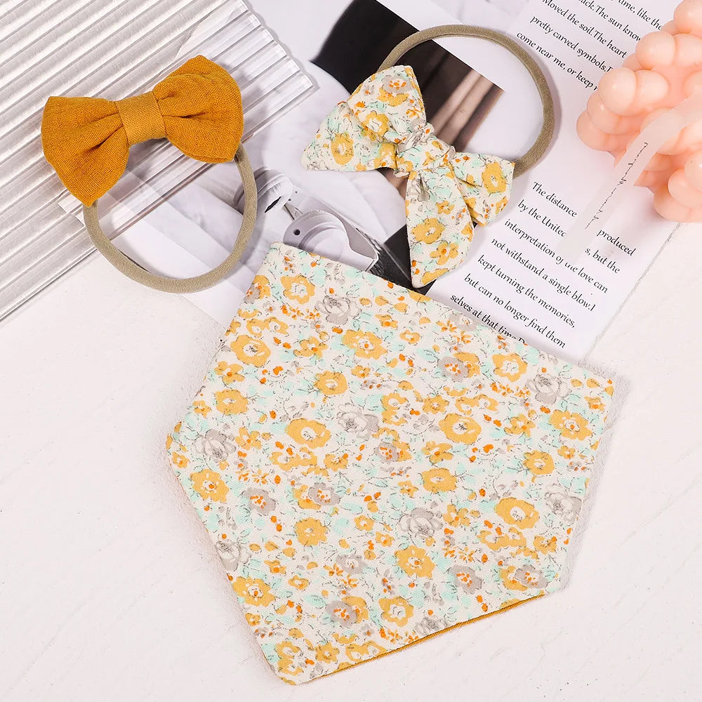 3Pcs BabyBibs with Bow
