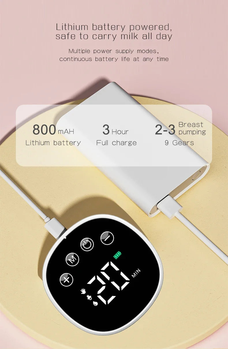 Hands-free Wearable Breast Pump