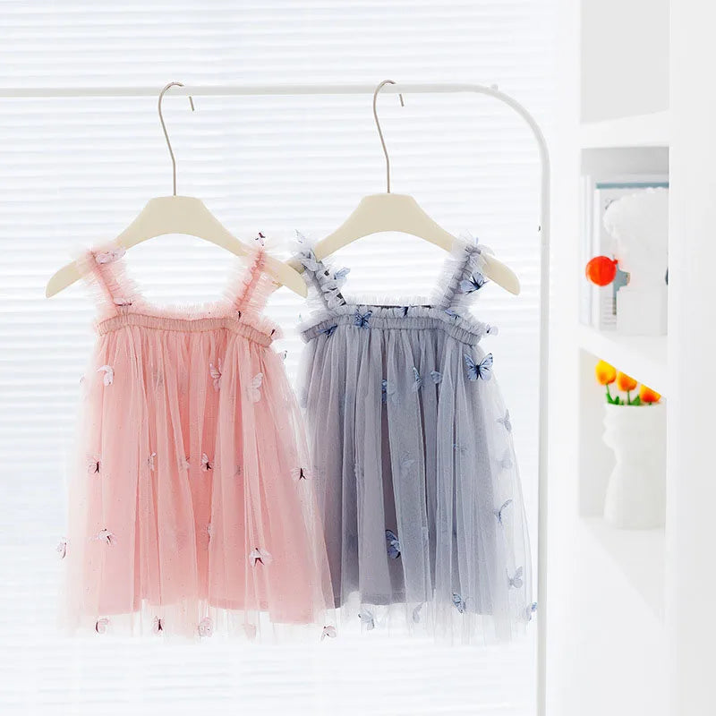 Girl's Sweet Mesh Gown