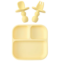 Colorful Silicone Baby Feeding Set, 2 Pieces