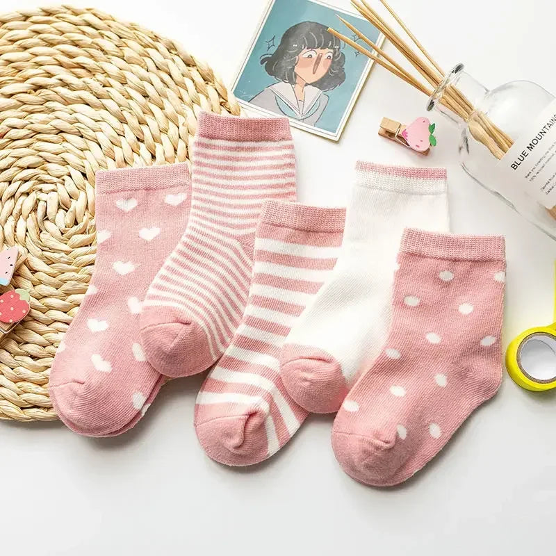 Cotton Stripe Cartoon Knitted socks