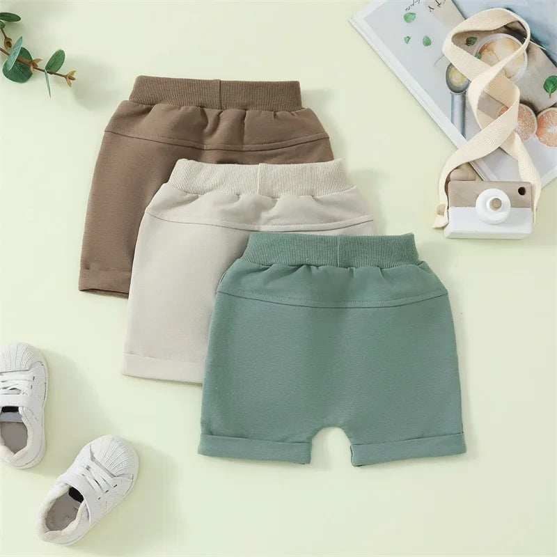 Casual Solid Baby Kids Shorts Pants