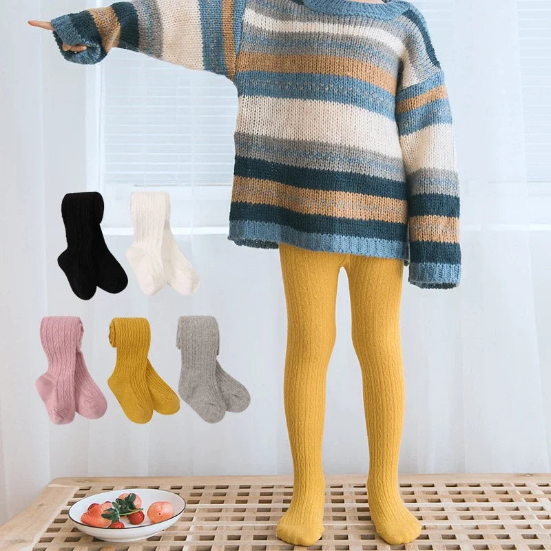 Baby Girl Tights Solid Cotton