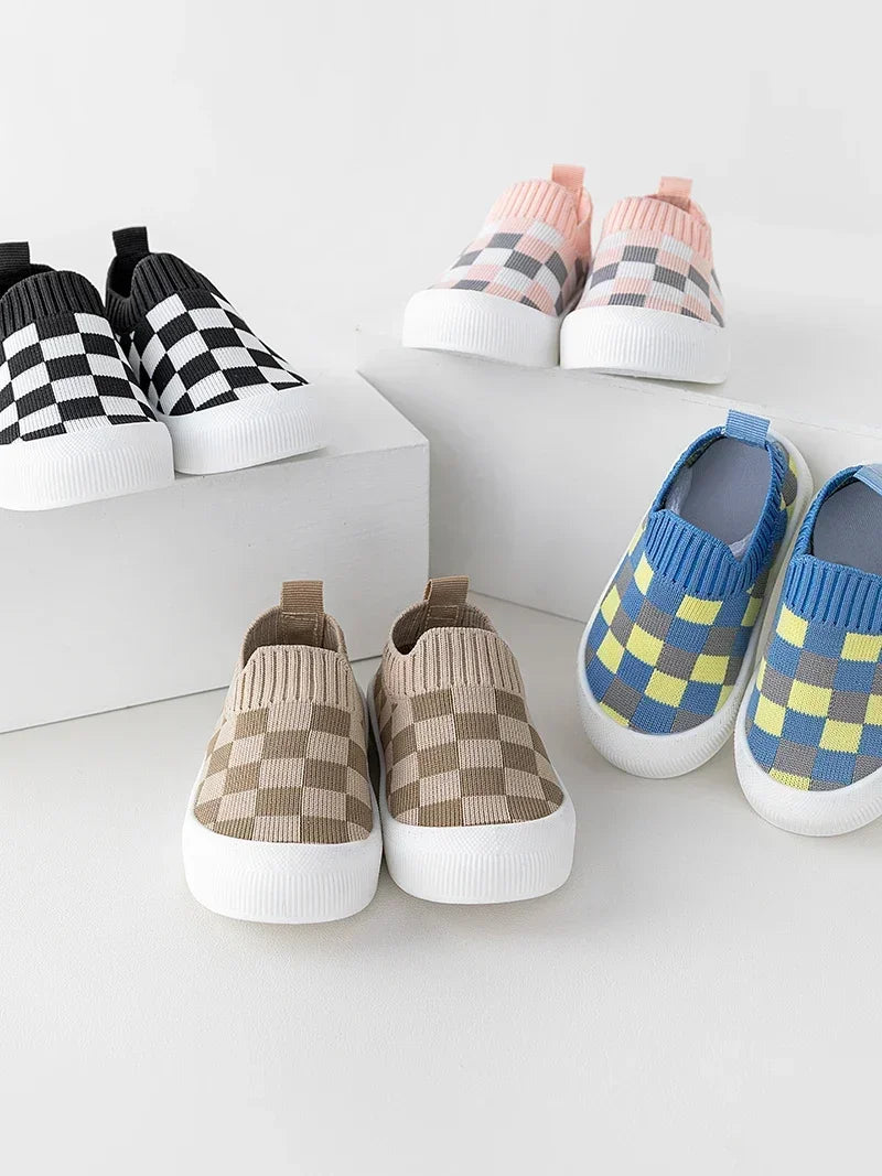 Classic Plaid Non-Slip Sneakers Sport Shoes - PAMU8