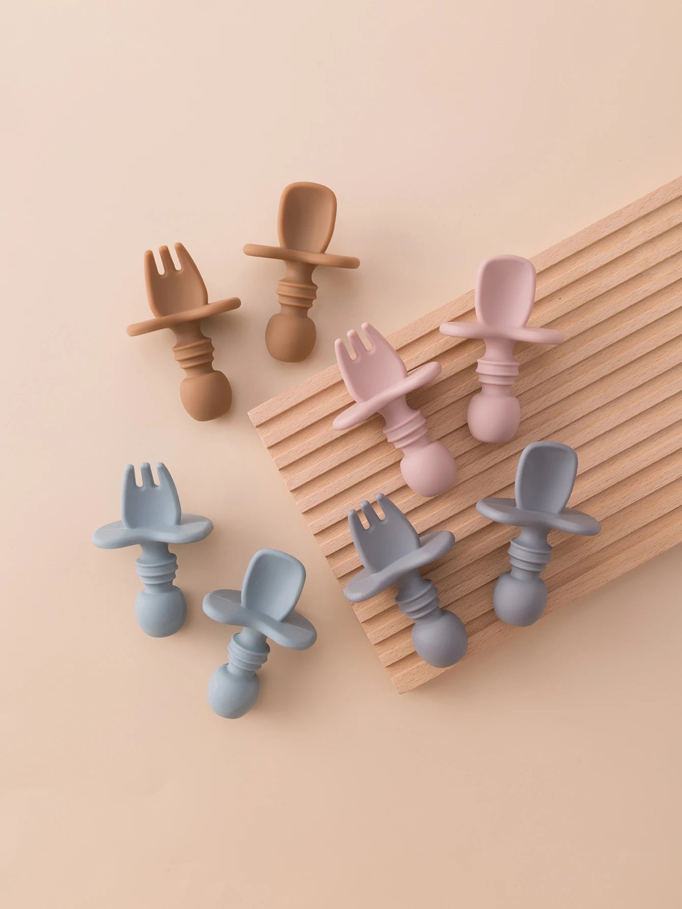 Silicone Baby Fork Spoon Set