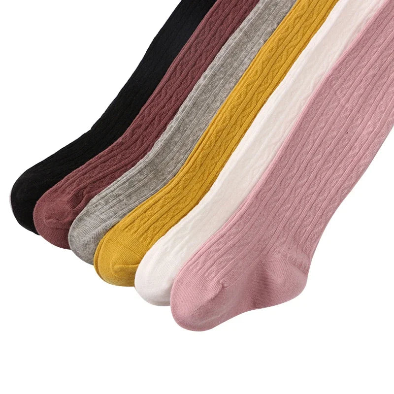 Baby Girl Tights Solid Cotton