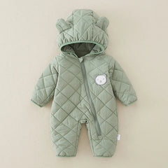 Fleece Lined Cotton Infant Romper