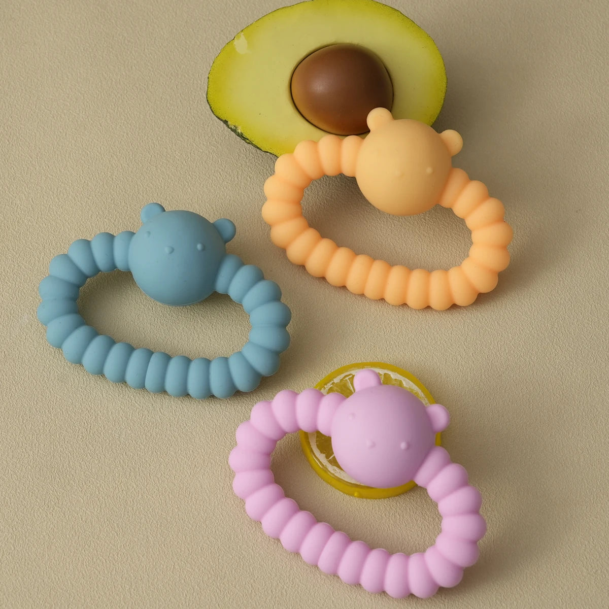 Baby Silicone Rattle Toy