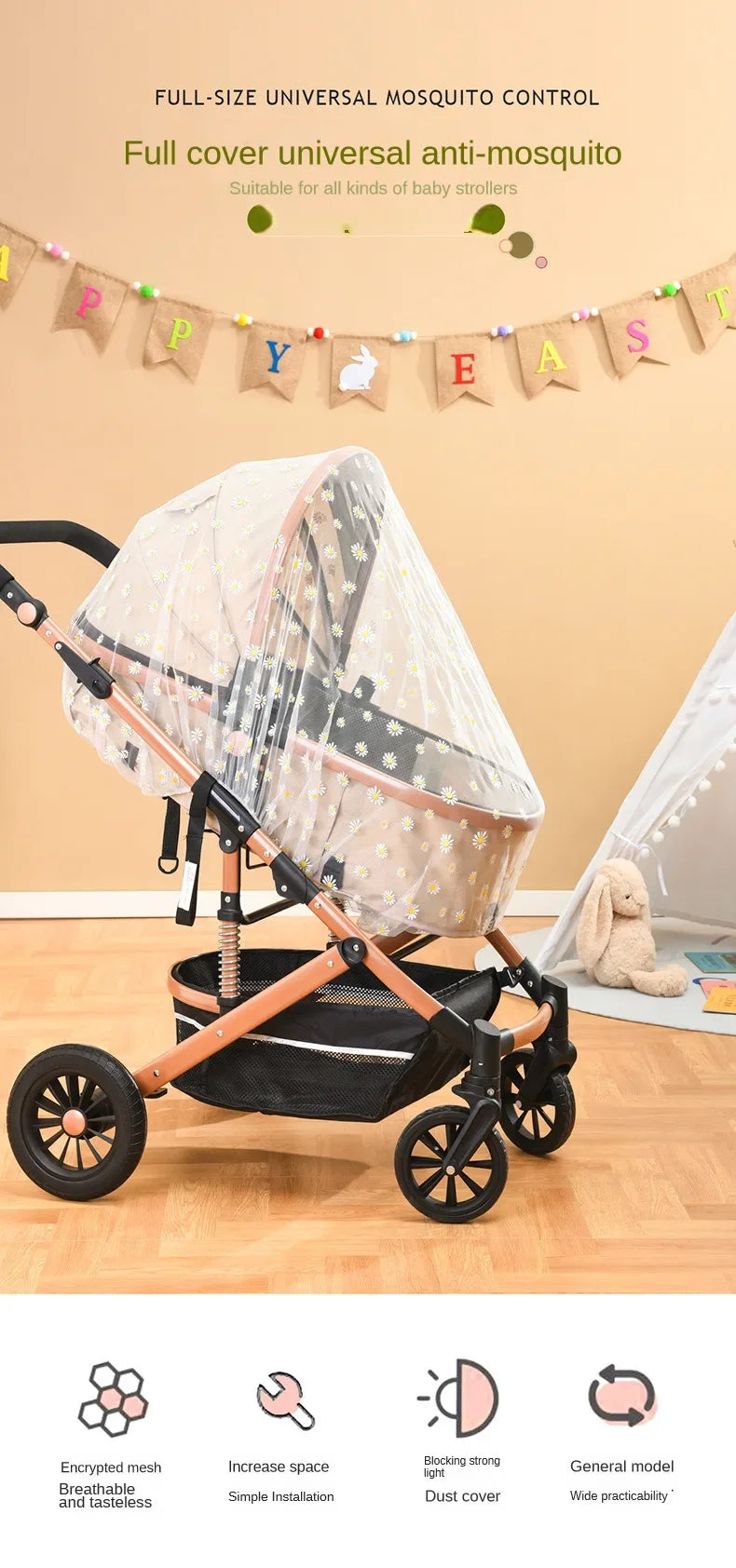 Baby Sunshade Mosquito Net