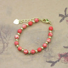 Natural Stone Bead Bracelet for Girls | PAMU8
