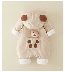 Cozy Winter Baby Romper Set
