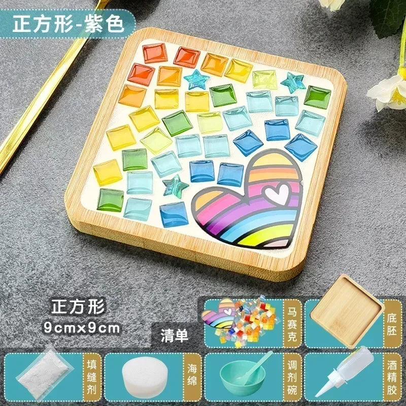 Handmade DIY Mosaic Cup Mat Toys