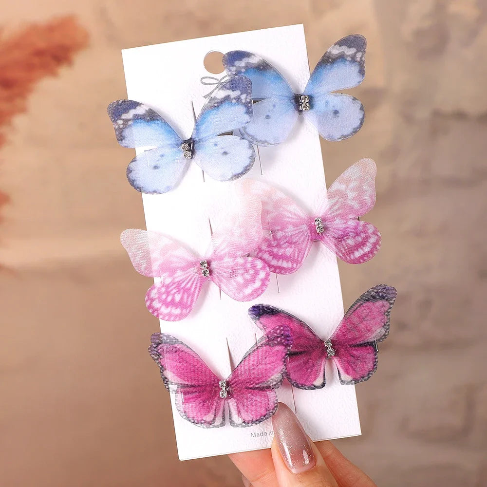 6Pcs Butterfly Hairpins