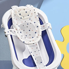 Cross-Shaped Anti-slip Baby Bath Net Mat That Frees Your Both Hands