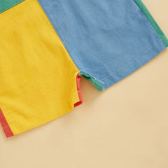 Toddler Overall Shorts, Adjustable Strap Suspender Romper