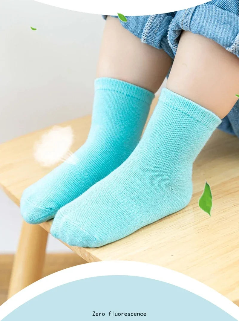 6 Pairs Spring Kids Anti-slip Socks