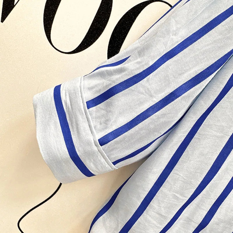 Kids Stripe Shirt Shorts Set