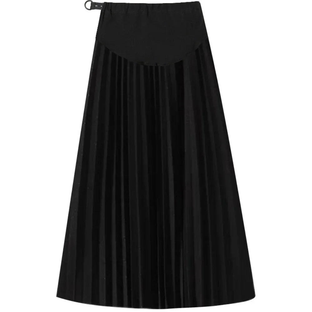 Pleated Thick Warm Maternity Skirts