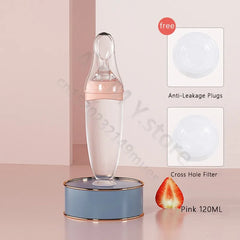 Baby Squeeze Feeding Bottle for Cereal and Puree