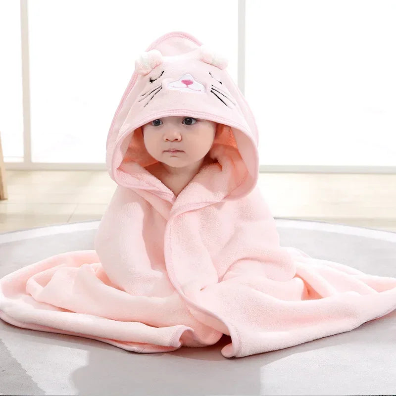 Baby Hooded Bathrobe Towel
