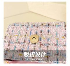Flower Plaid Handbag for Girls (Ages 2-4)