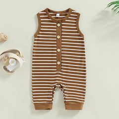 Sleeveless Crew Neck Jumpsuit