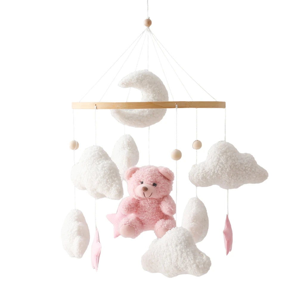 Baby Crib Mobile Wooden Rattle Toy