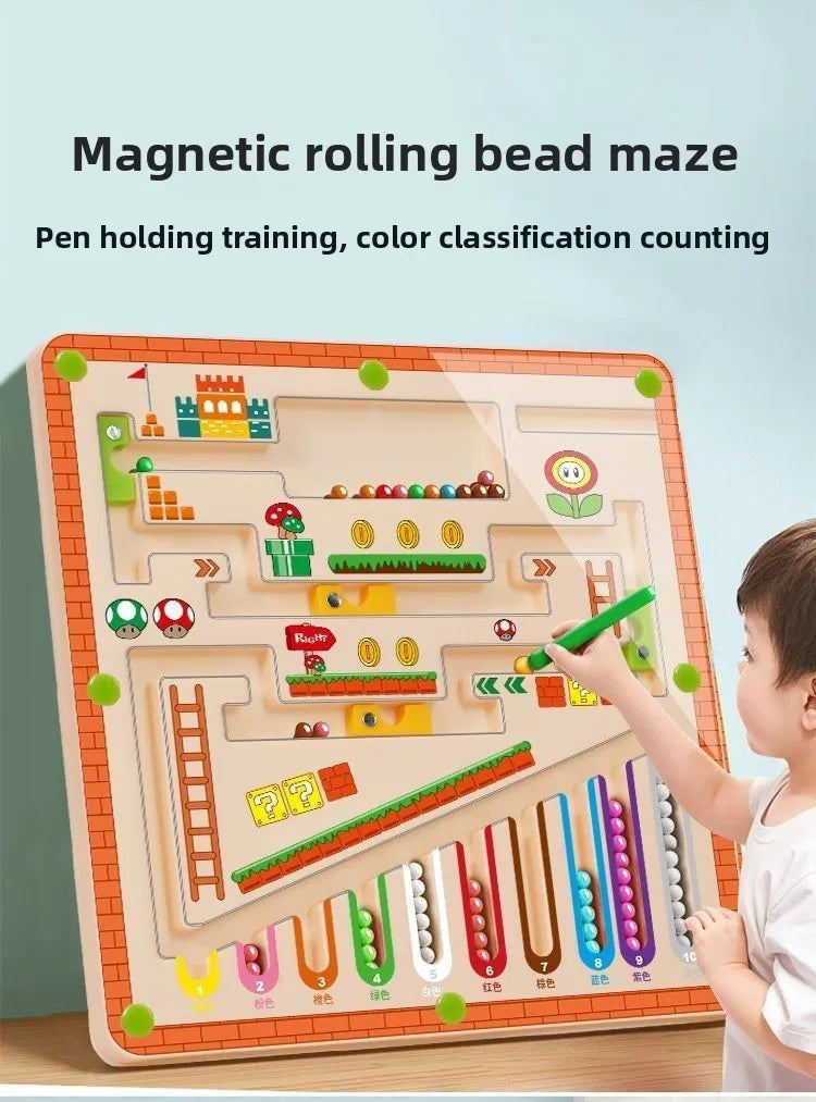 Magnetic Color and No. Maze Toys