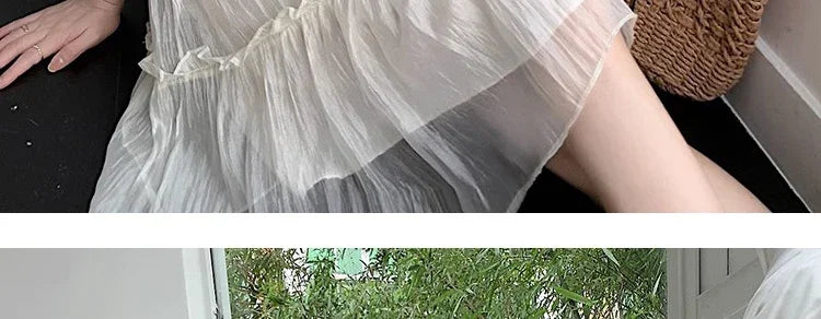 Necklace Petal Sleeve Maternity Dress