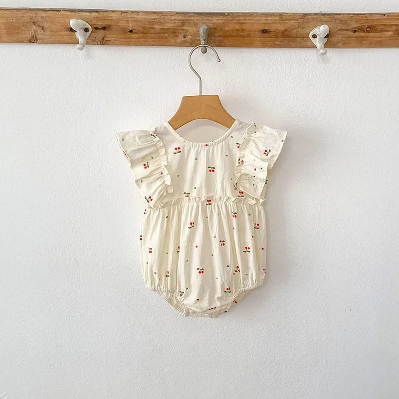 Cherry Girls Bow Jumpsuit