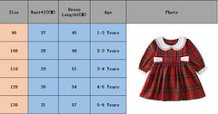 Toddler Baby Plaid Dress