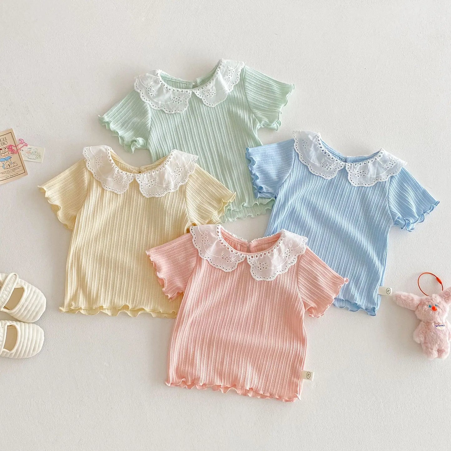 Baby Short Sleeve Tops Charming Kid's Clothing - PAMU8