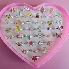 Cute Cartoon Kids Rings Set for Girls | PAMU8