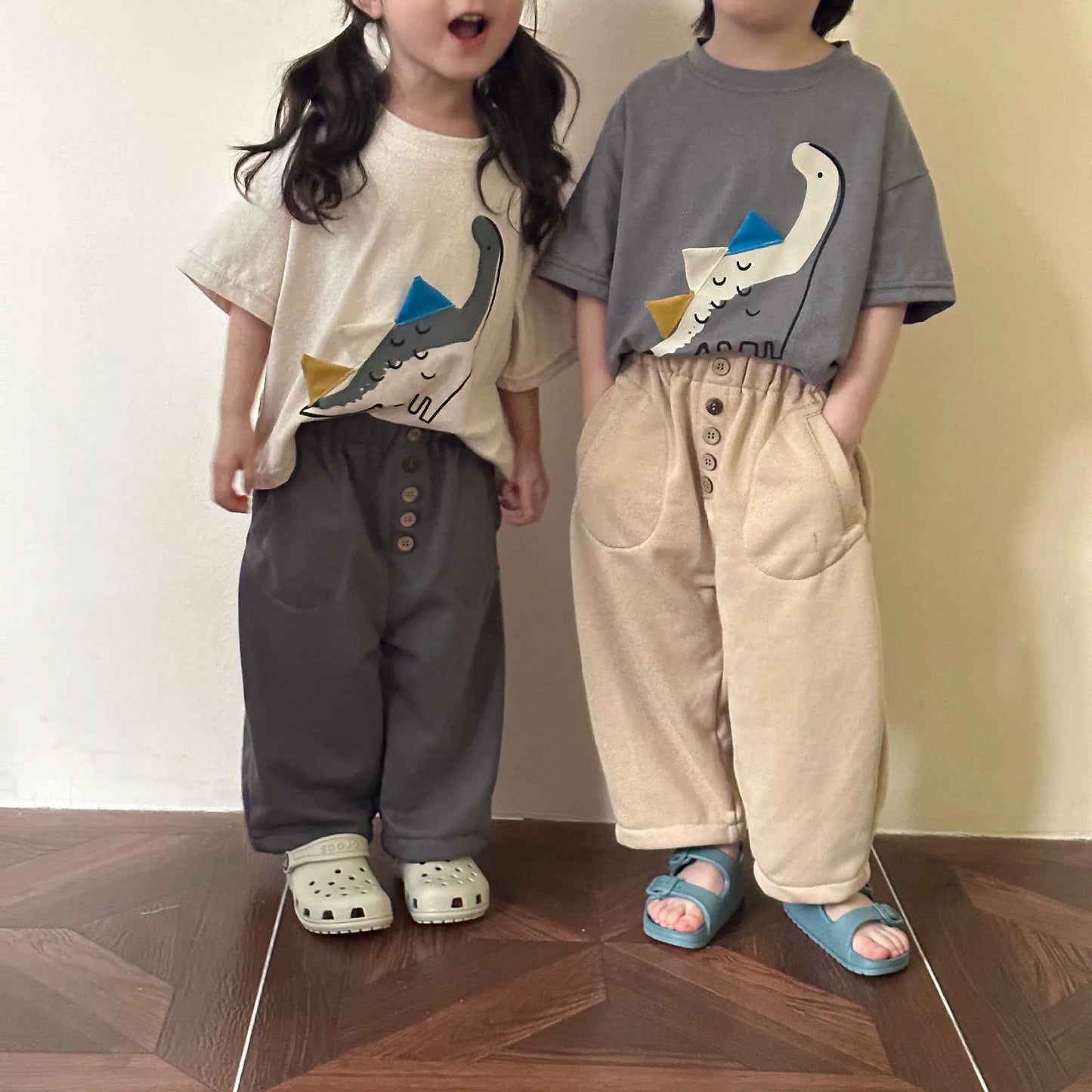 Dinosaur Half Sleeve Shirt - PAMU8