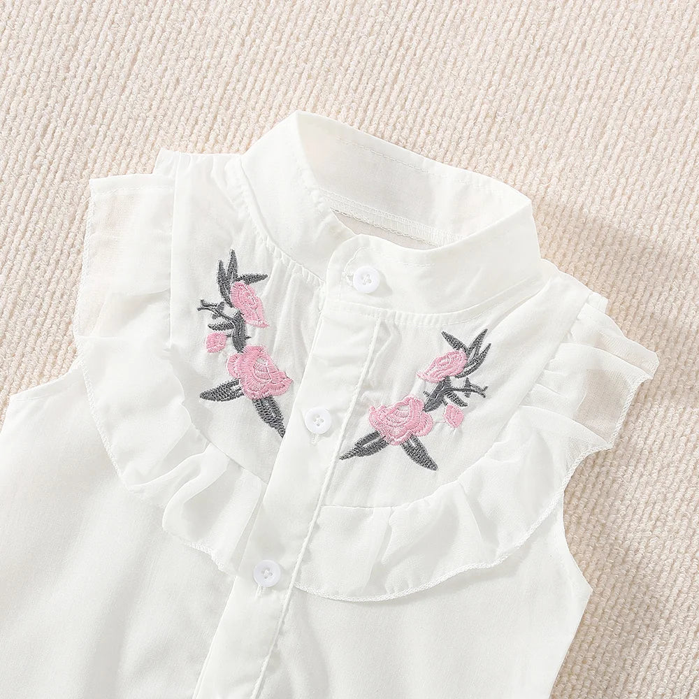 Summer Cotton Flower Baby Set