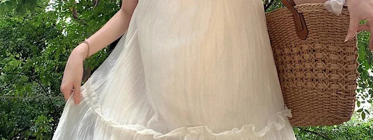 Necklace Petal Sleeve Maternity Dress