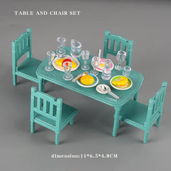 Miniature Furniture Doll Toys Set