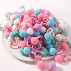 Kids' Bow Hair Ties, 100-Pack Colorful Elastics