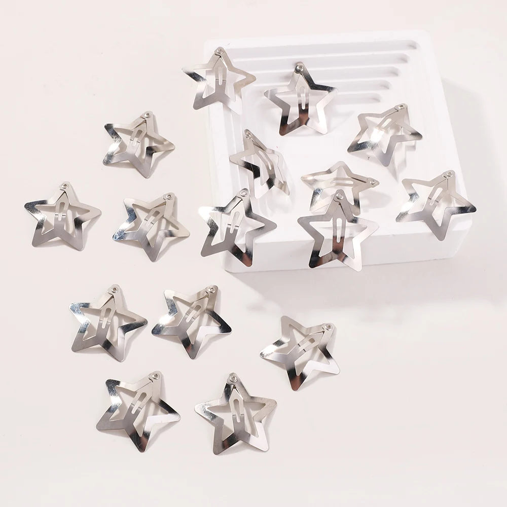 Silver Star BB Hair Clips