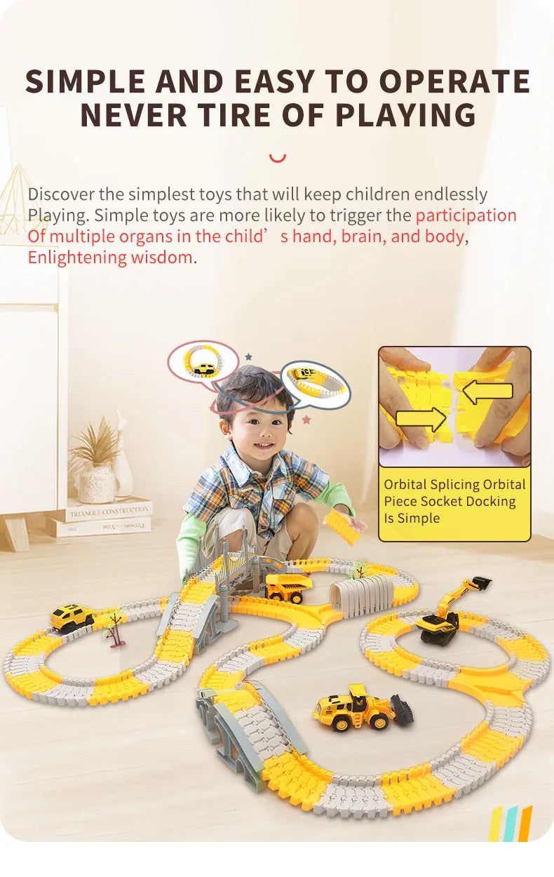 137-467pcs Baby Electric Track Toy